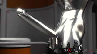 ���ેક્સ cyborg સાથે રમે છે એક હોટ અબનૂસ જેવું કાળું પર exoplanet ���ેક્સ cyborg સાથે રમે છે એક હોટ અબનૂસ જેવું કાળું પર exoplanet